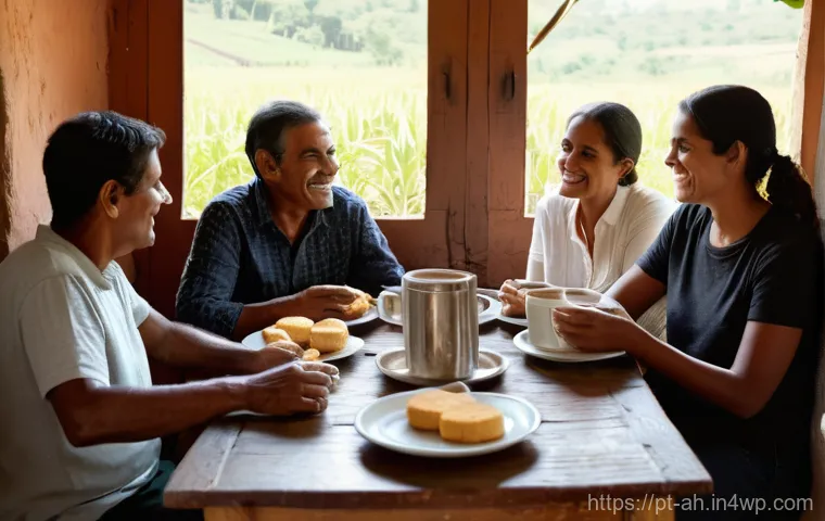 협동조합의 회원 참여 증진 방안 - **Prompt 1: Authentic Dialogue in a Cozy Setting**
"A group of diverse Brazilian cooperative mem...