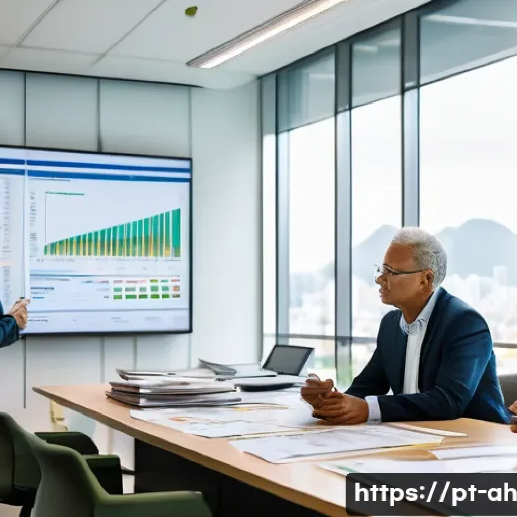 협동조합의 운영비용 예측하기 - **Prompt:** A dynamic scene depicting the evolution of financial management within a Brazilian coope...